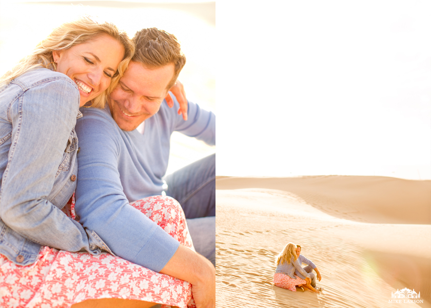 Engagement Photo Shoot at the Oceano Sand Dunes by Photographer Mike Larson