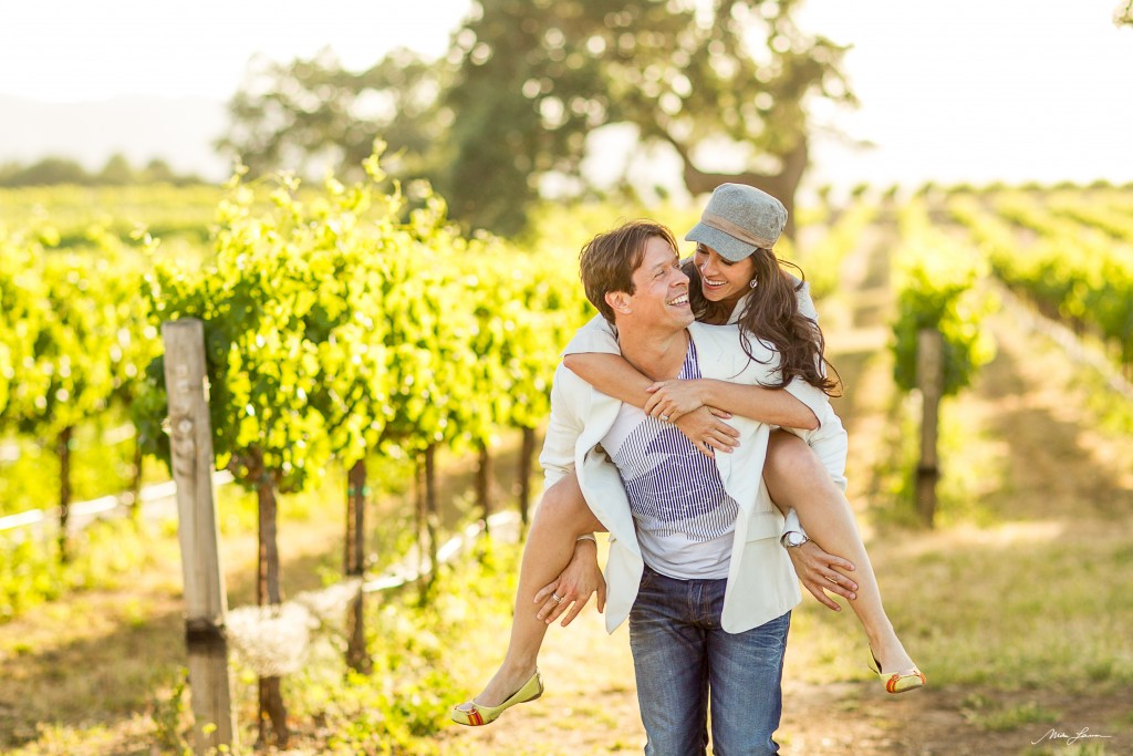 Engagement Photography by Mike Larson at Sunstone Winery in Santa Ynez