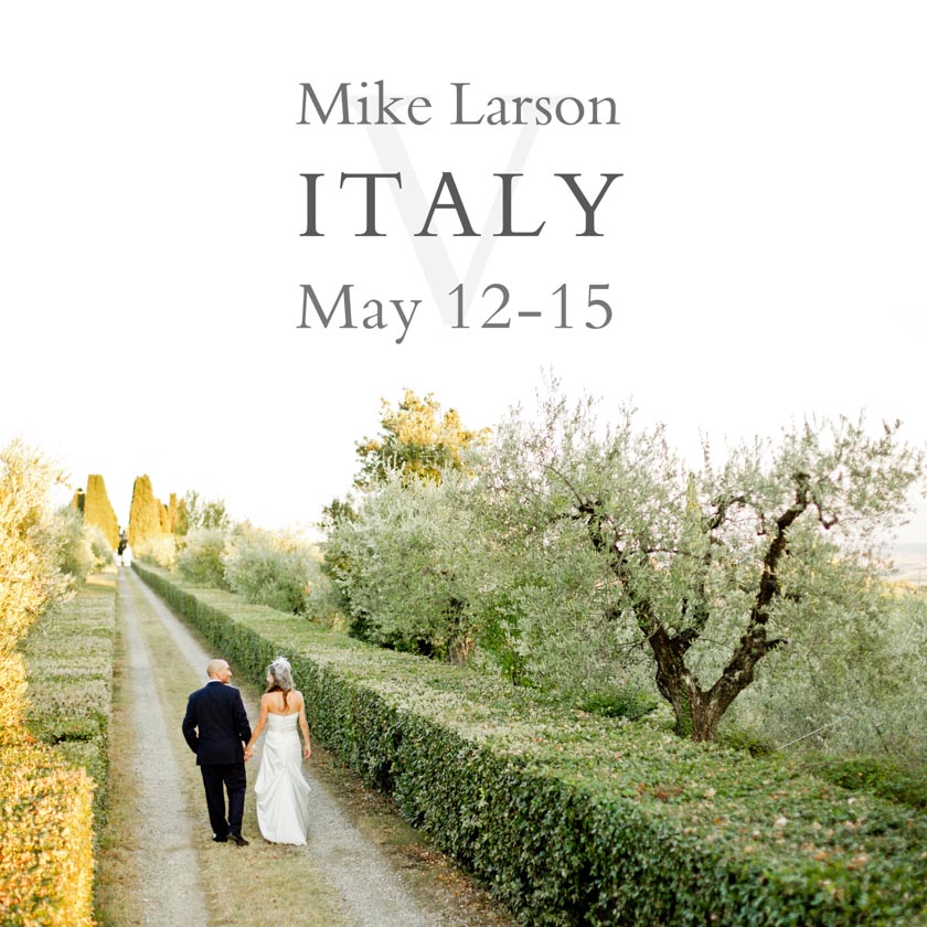 Mike Larson italy wedding workshop