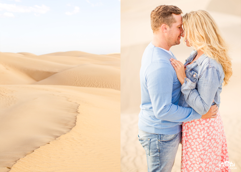 Engagement Photo Shoot at the Oceano Sand Dunes by Photographer Mike Larson